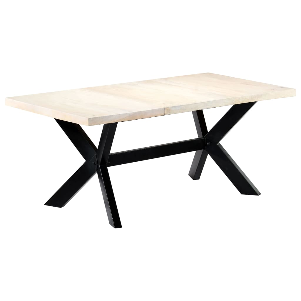 Esstisch Massivholz Mango und Stahlgestell 180 cm