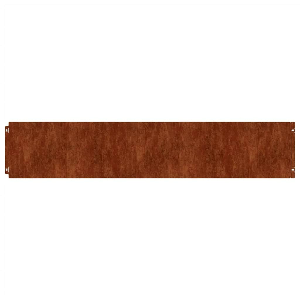 Raseneinfassung 10 pcs 10 x 103 cm Wetterfeststahl Rostig