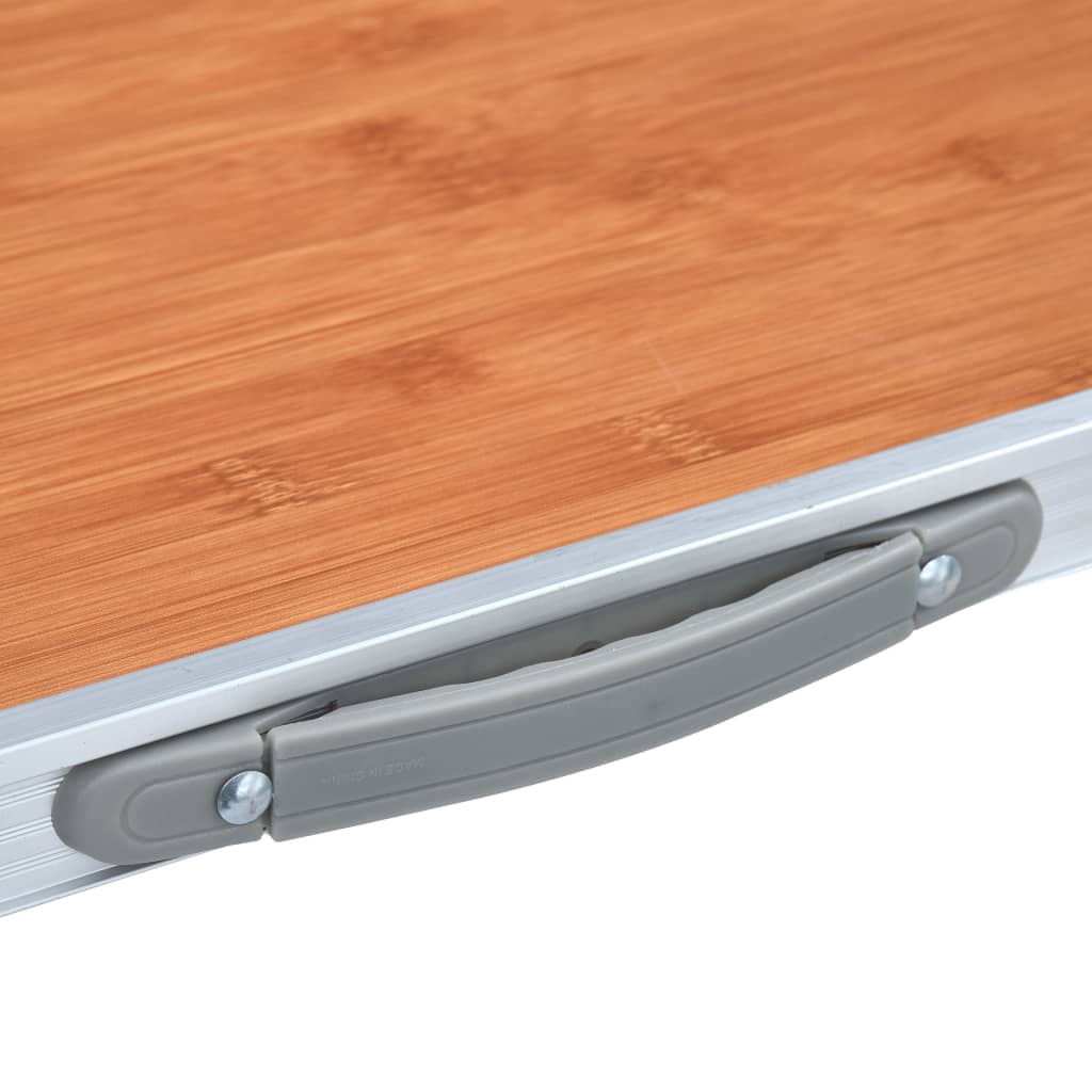 Campingtisch Klappbar Grau Aluminium 120x60 cm