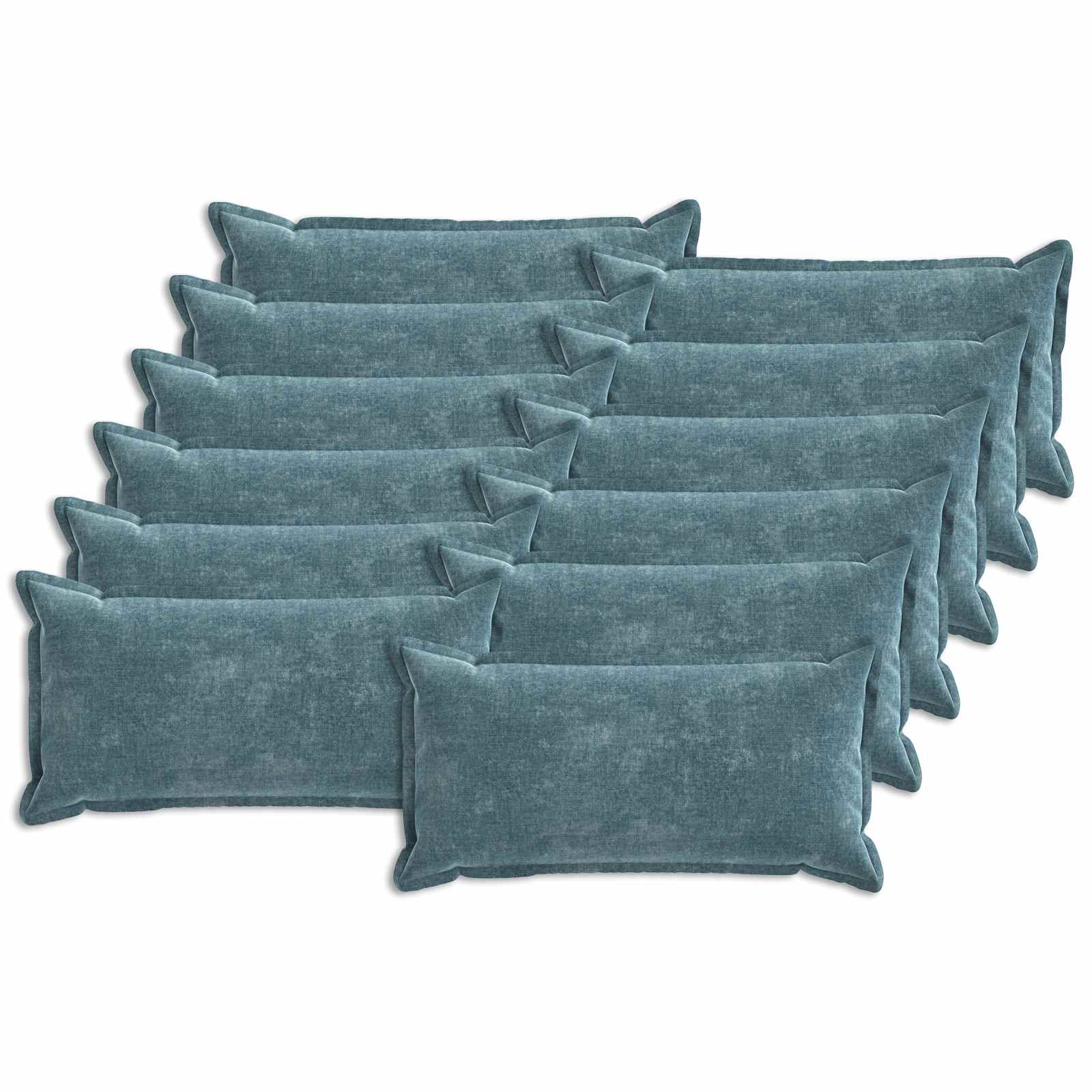 Kissenbezug 2 Stk. HOUTEN Dunkelgrau 30 x 30 cm Chenille-Stoff