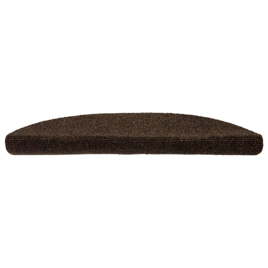 Stufenmatten Selbstklebend 15 Stk. 56x17x3 cm Hellbraun Halbrund