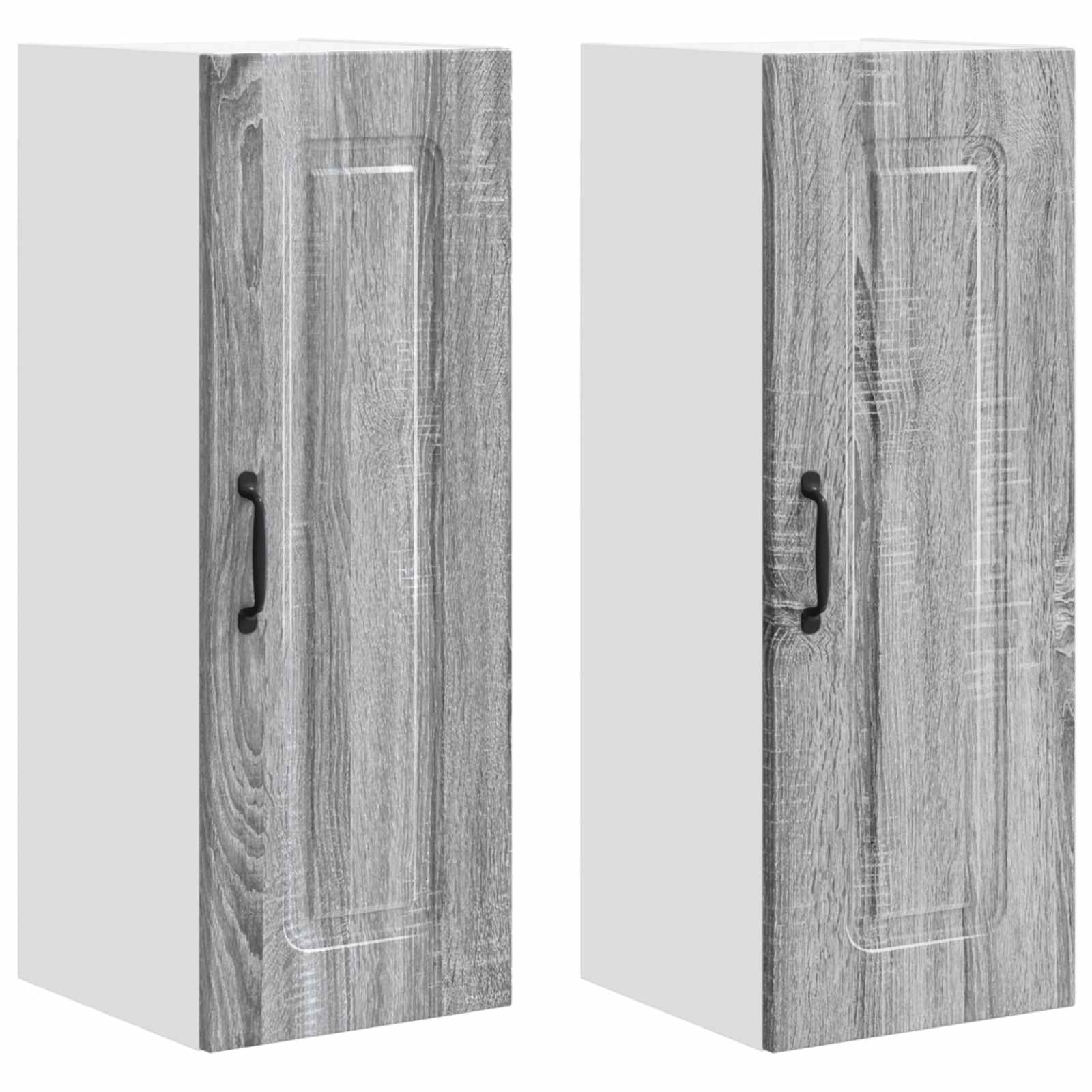 Herdumbauschränke 2 Stk. Kalmar Weiß Holzwerkstoff