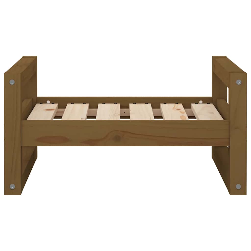 Hundebett 55,5x45,5x28 cm Massivholz Kiefer