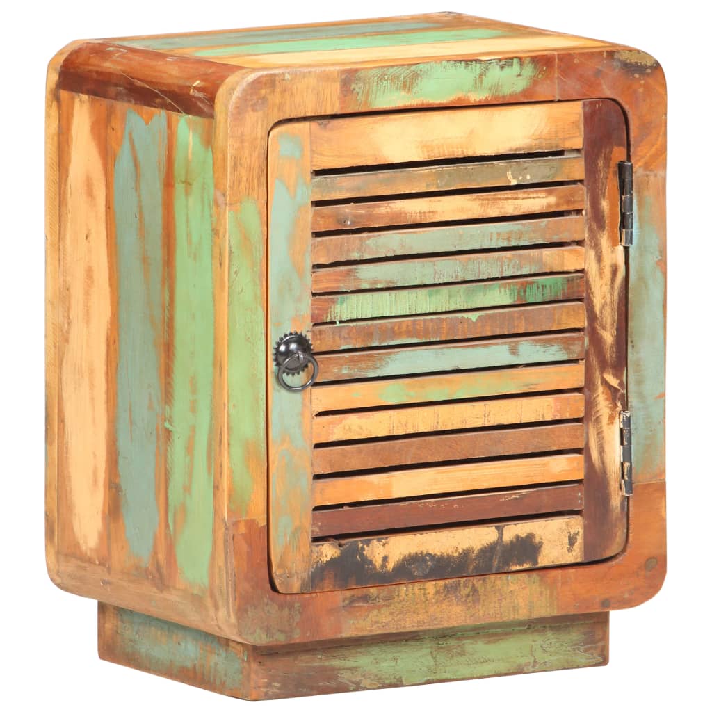 Nachttisch 40x30x50 cm Raues Mangoholz