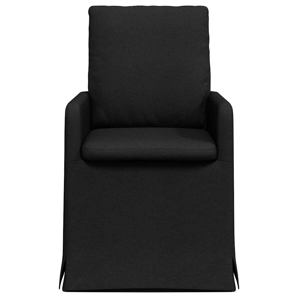 Esszimmerstühle 2 pcs Hellgrau 57 x 67 x 98 cm Stoff
