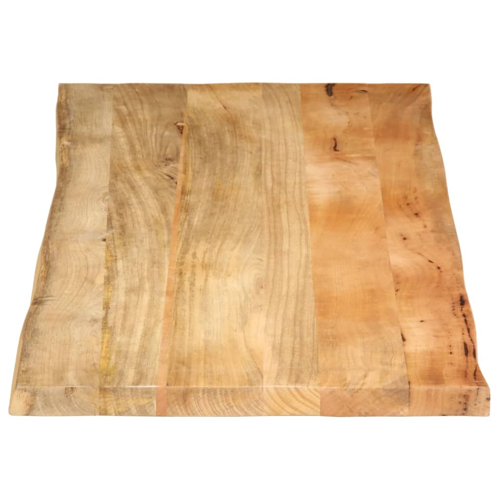 Tischplatte 40x40x2,5 cm Rechteckig Massivholz Akazie Baumkante