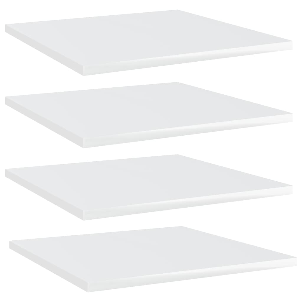Bücherregal-Bretter 4 Stk. Weiß 40x10x1,5 cm Holzwerkstoff