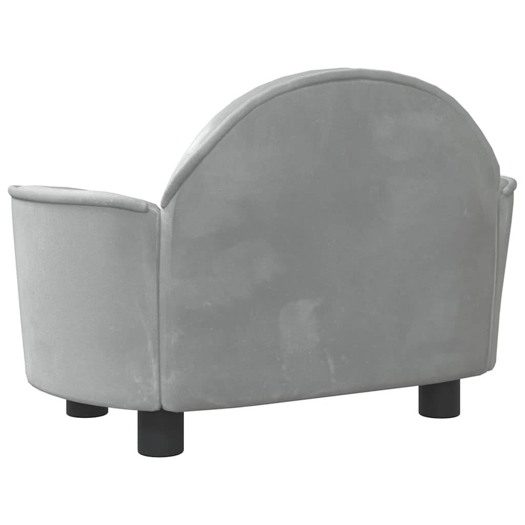Hundebett Schwarz 66x40x45 cm Samt