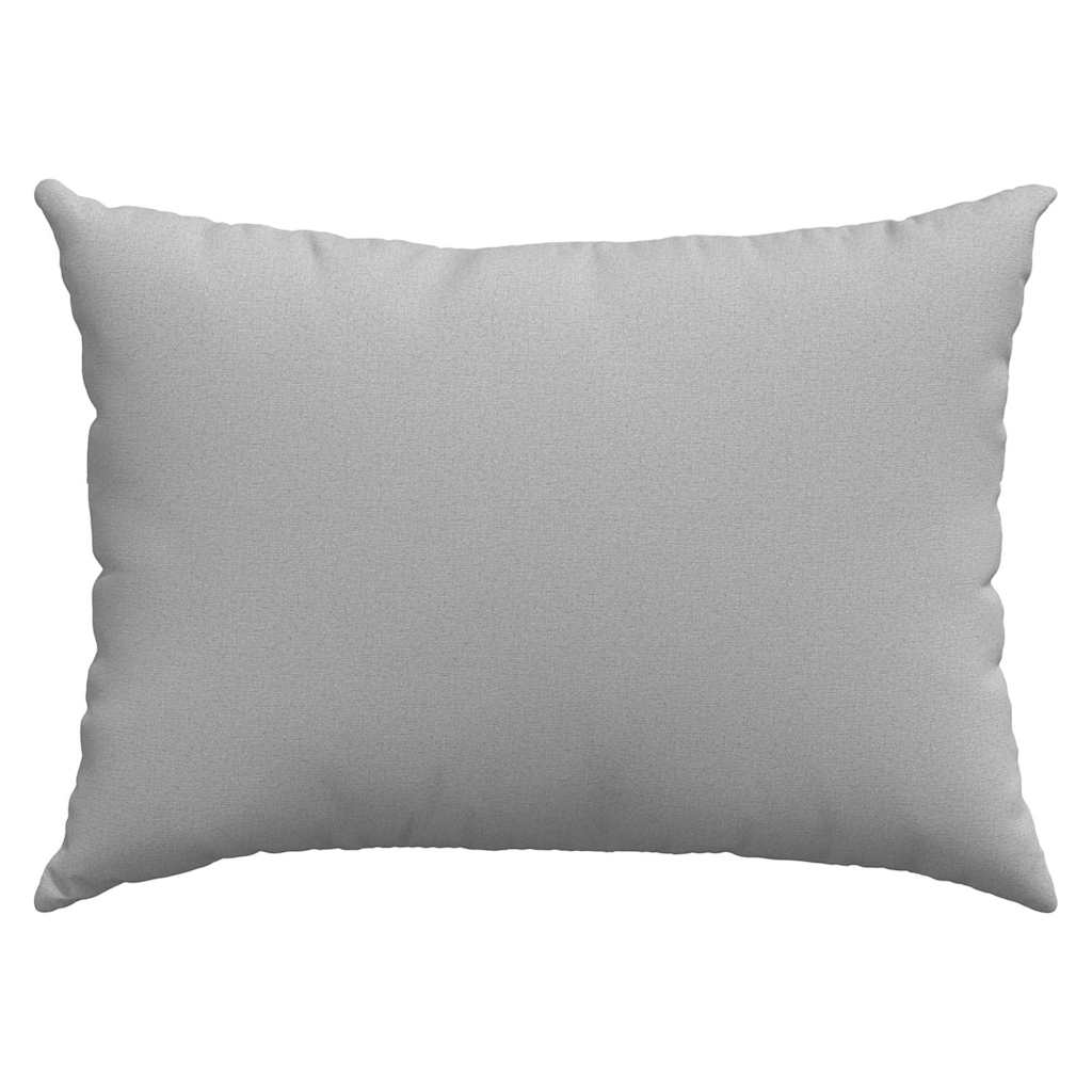 Sofakissen 2 pcs Hellgrau 50 x 30 cm Stoff
