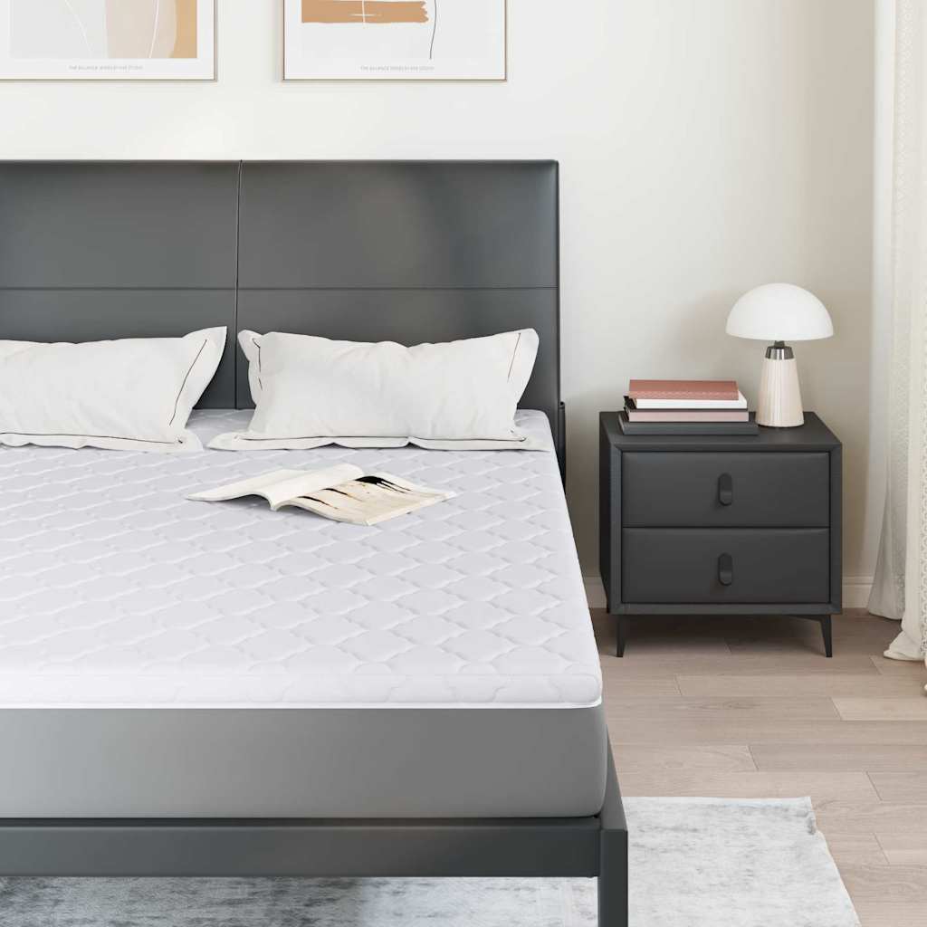 Kokosnuss Topper Weiß 70 x 200 cm Jacquard-Stoff