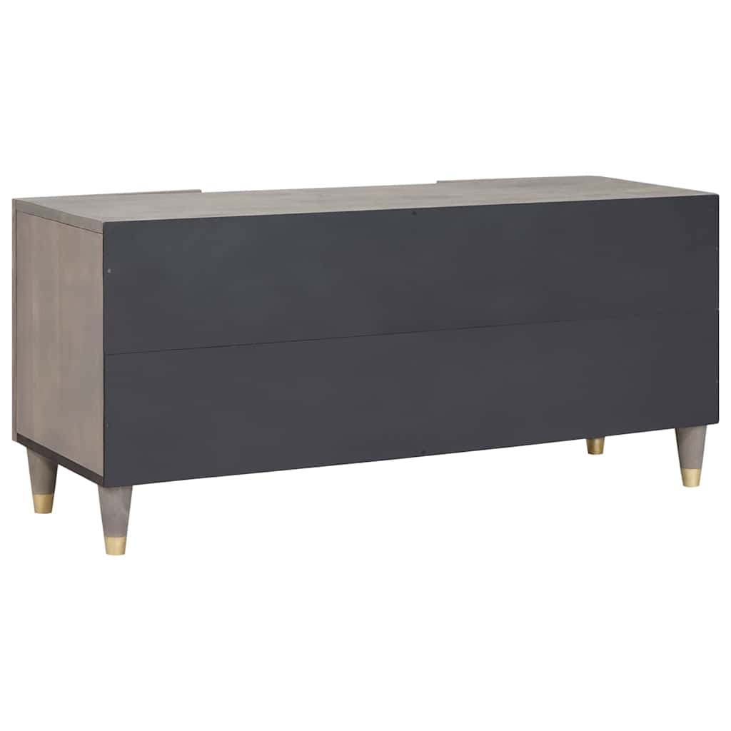 TV-Schränk mit Tür Honigbraun 105 x 33 x 46 cm Massivholz Mango