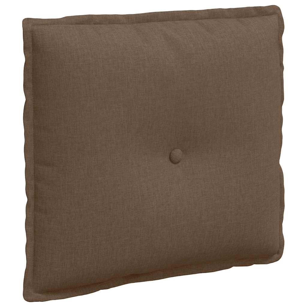 Rückenkissen Hellgrau 50 x 19 x 45 cm Stoff