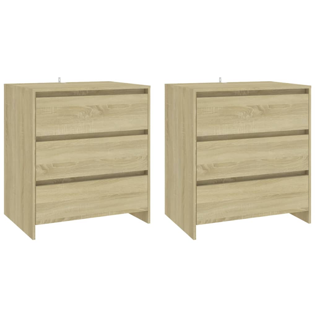 3-tlg. Sideboard Weiß Holzwerkstoff