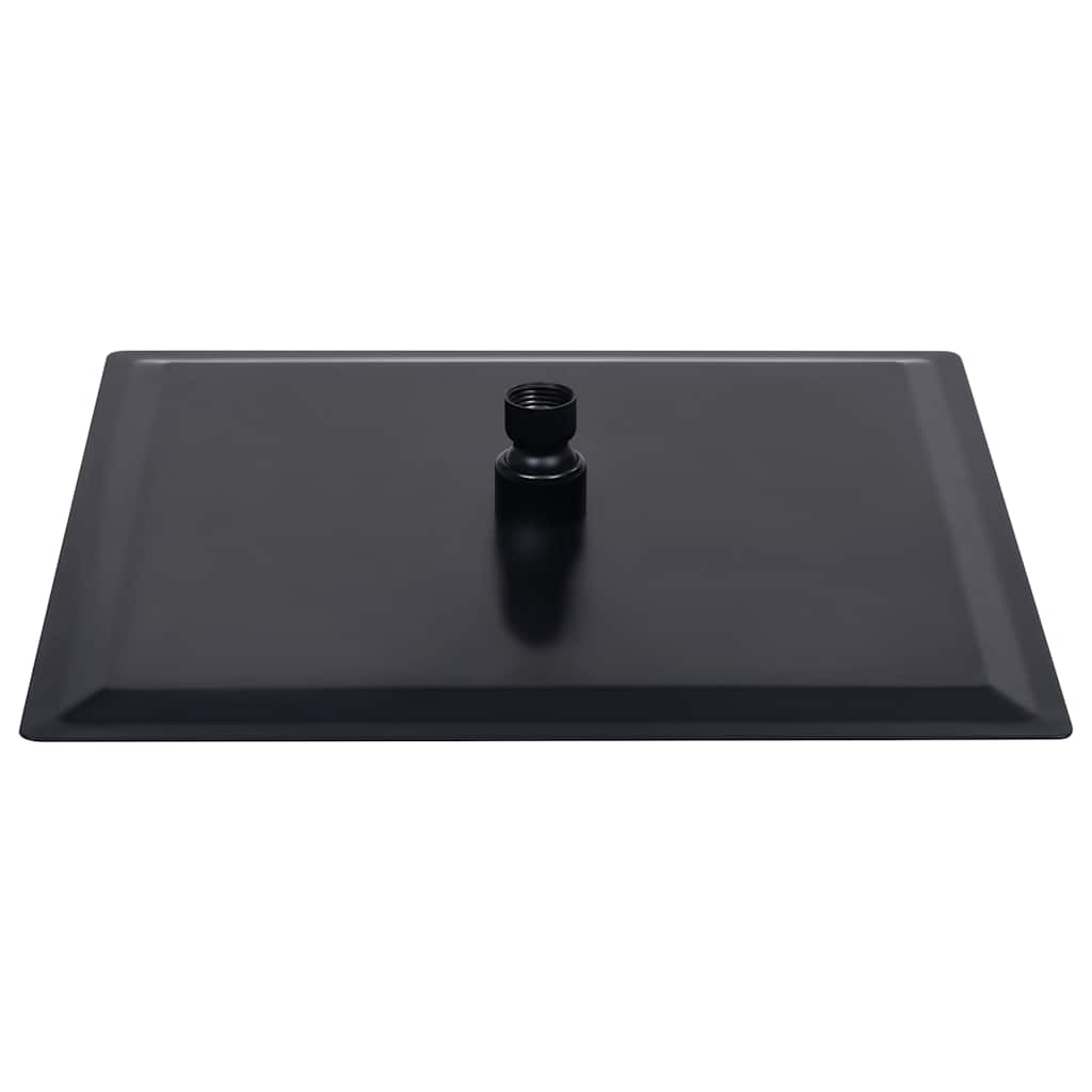 Regenbrause Edelstahl 40 cm Rund Schwarz