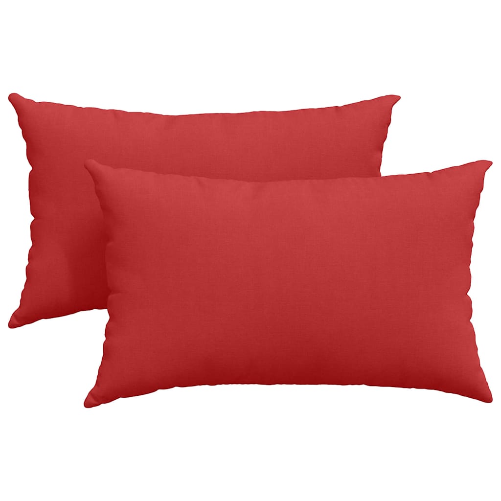 Sofakissen 2 pcs Hellgrau 50 x 30 cm Stoff