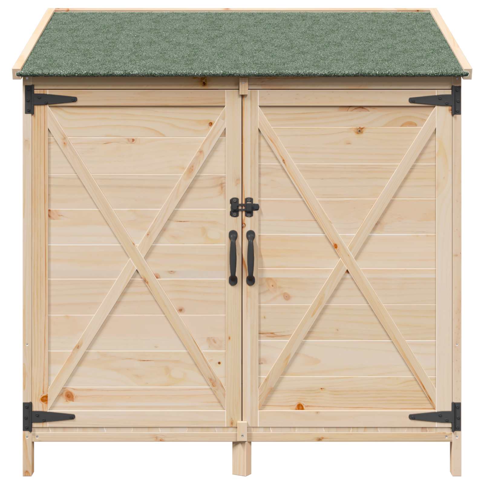 Gartenschuppen Natur 59,5 x 56 x 113,5 cm Massivholz aus Fichte