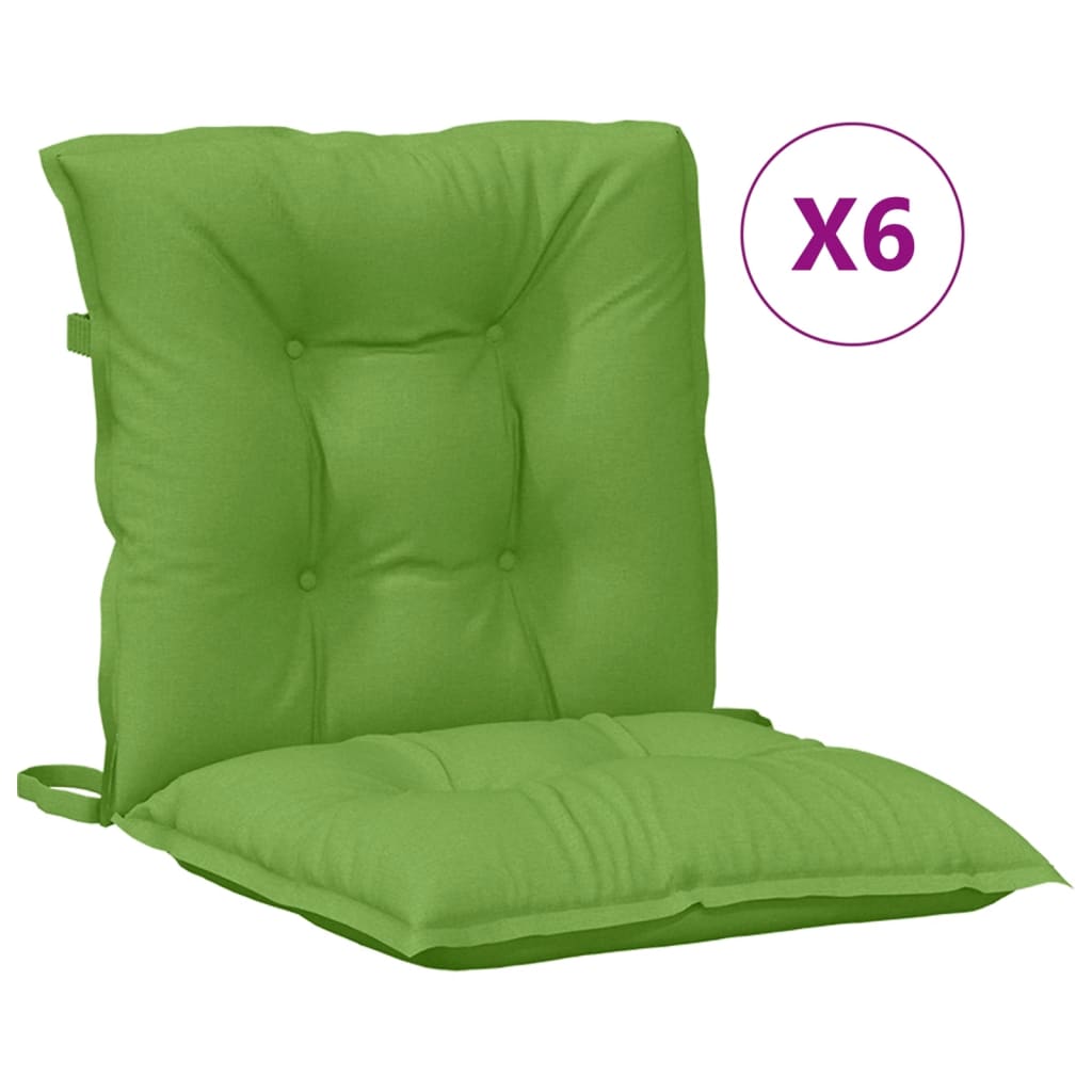 Niedriglehner-Auflagen 2 Stk Melange Anthrazit 100x50x7cm Stoff