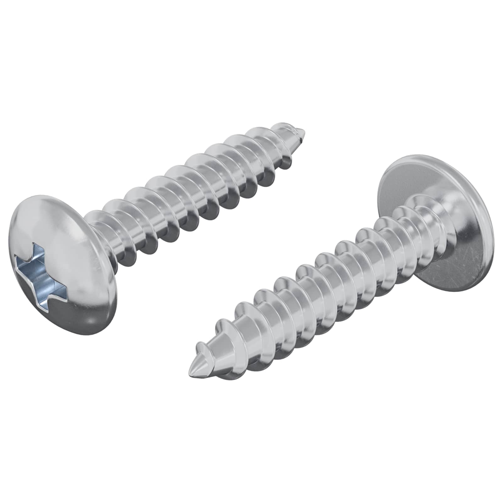 Holzschrauben 2 pcs Silber M4 x 20 mm Stahl