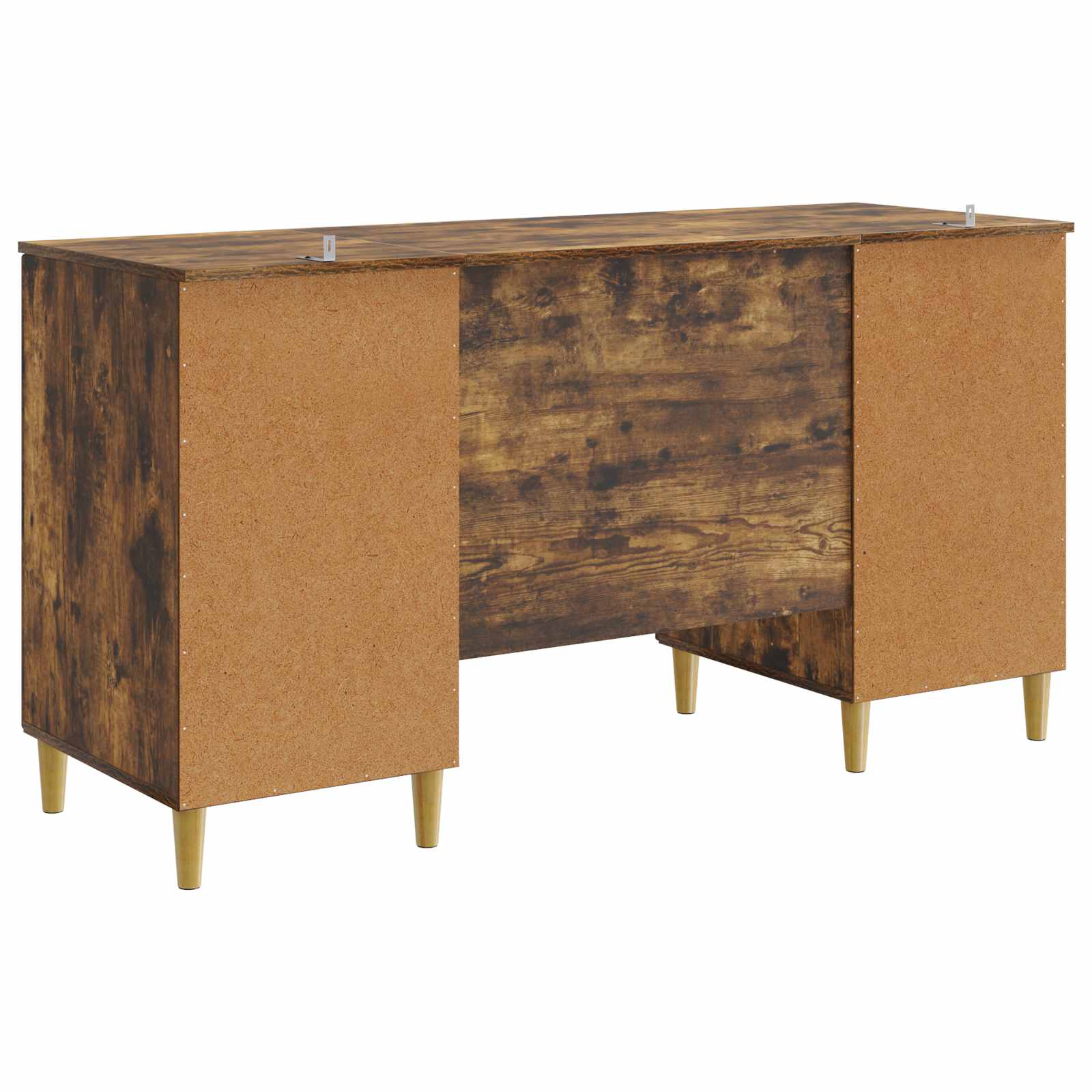 Schreibtisch mit Regal Schwarz 142,5 x 50 x 75 cm Holzwerkstoff