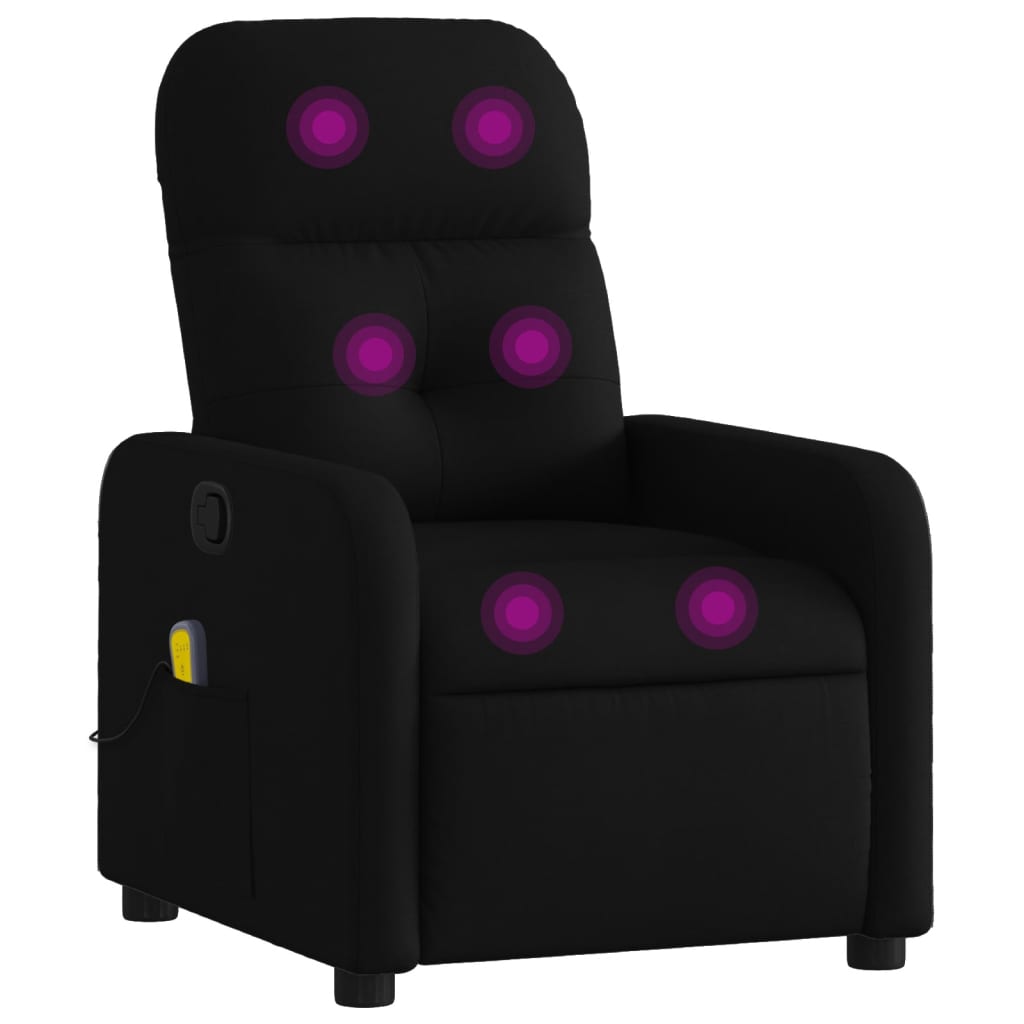 Massage-Relaxsessel, hellgrauer Stoff