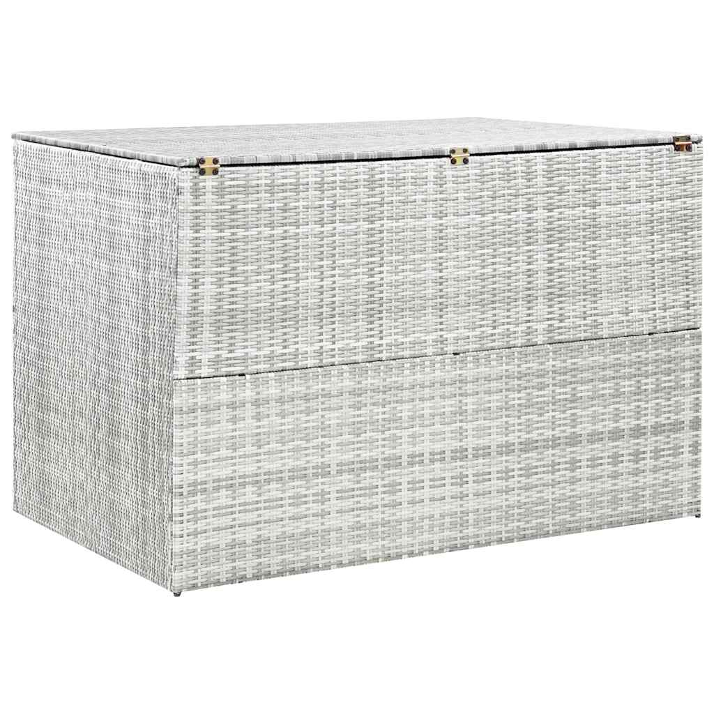 Garden-Auflagenbox Hellgrau 150x100x100 cm Poly Rattan