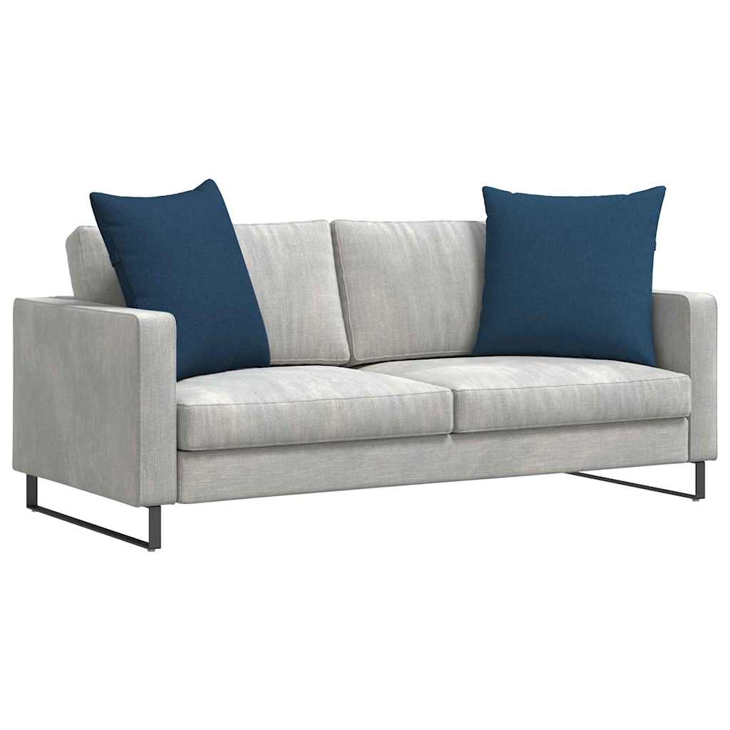 Sofakissen 2 pcs Hellgrau 50 x 30 cm Stoff