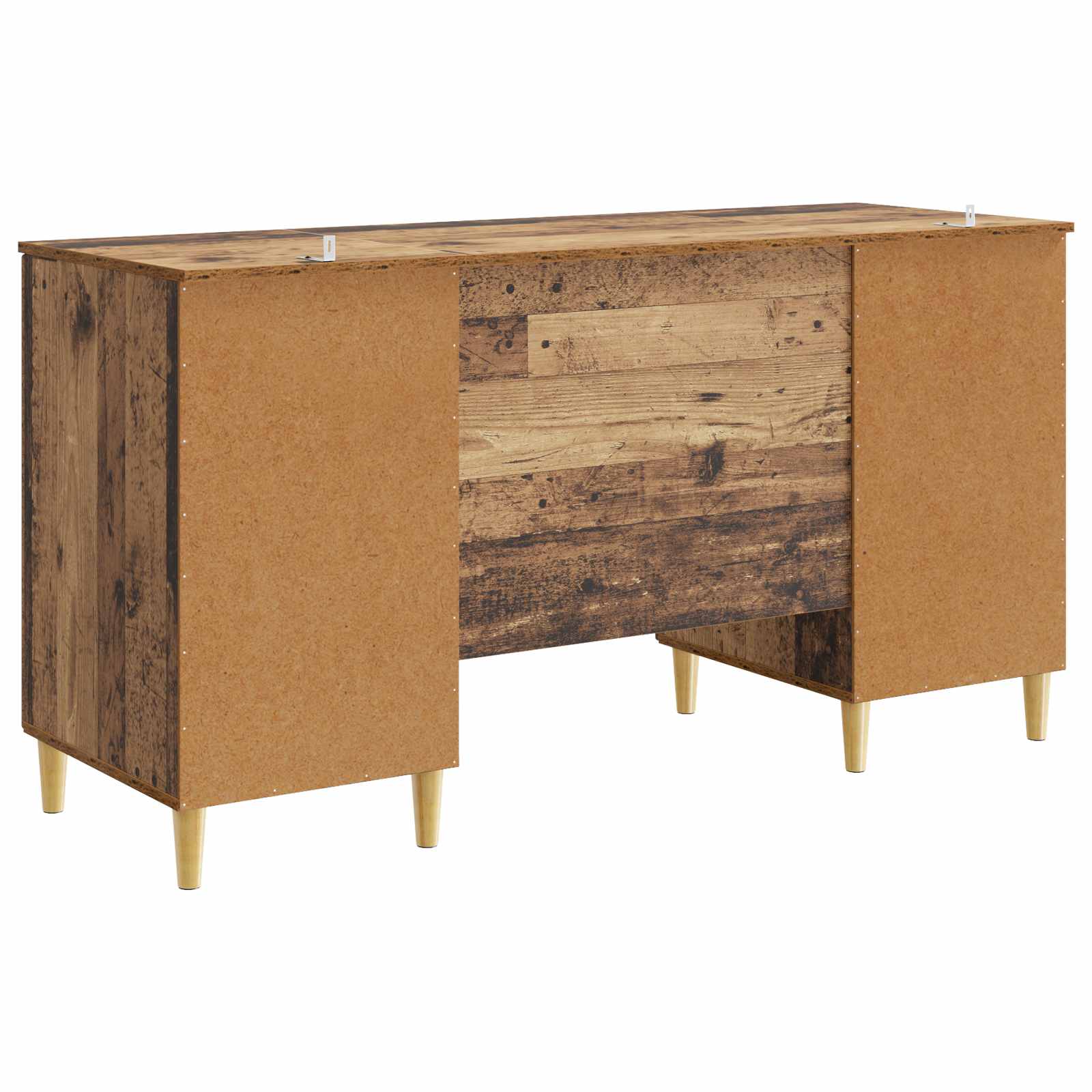 Schreibtisch mit Regal Schwarz 142,5 x 50 x 75 cm Holzwerkstoff