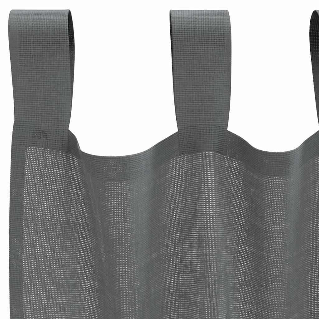 Voile Vorhänge mit Ösen 2 Stk. Apfelgrün 140x140 cm