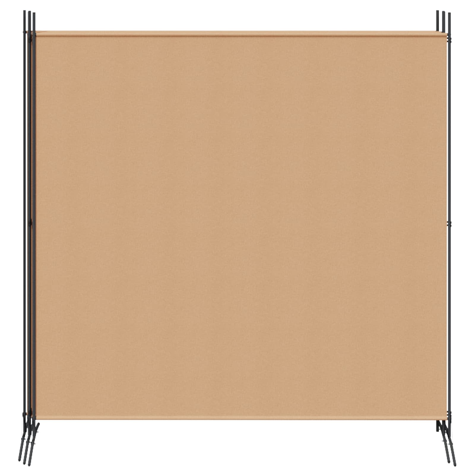 Einzel Panel Raumteiler Beige 175 x 180 cm Stoff
