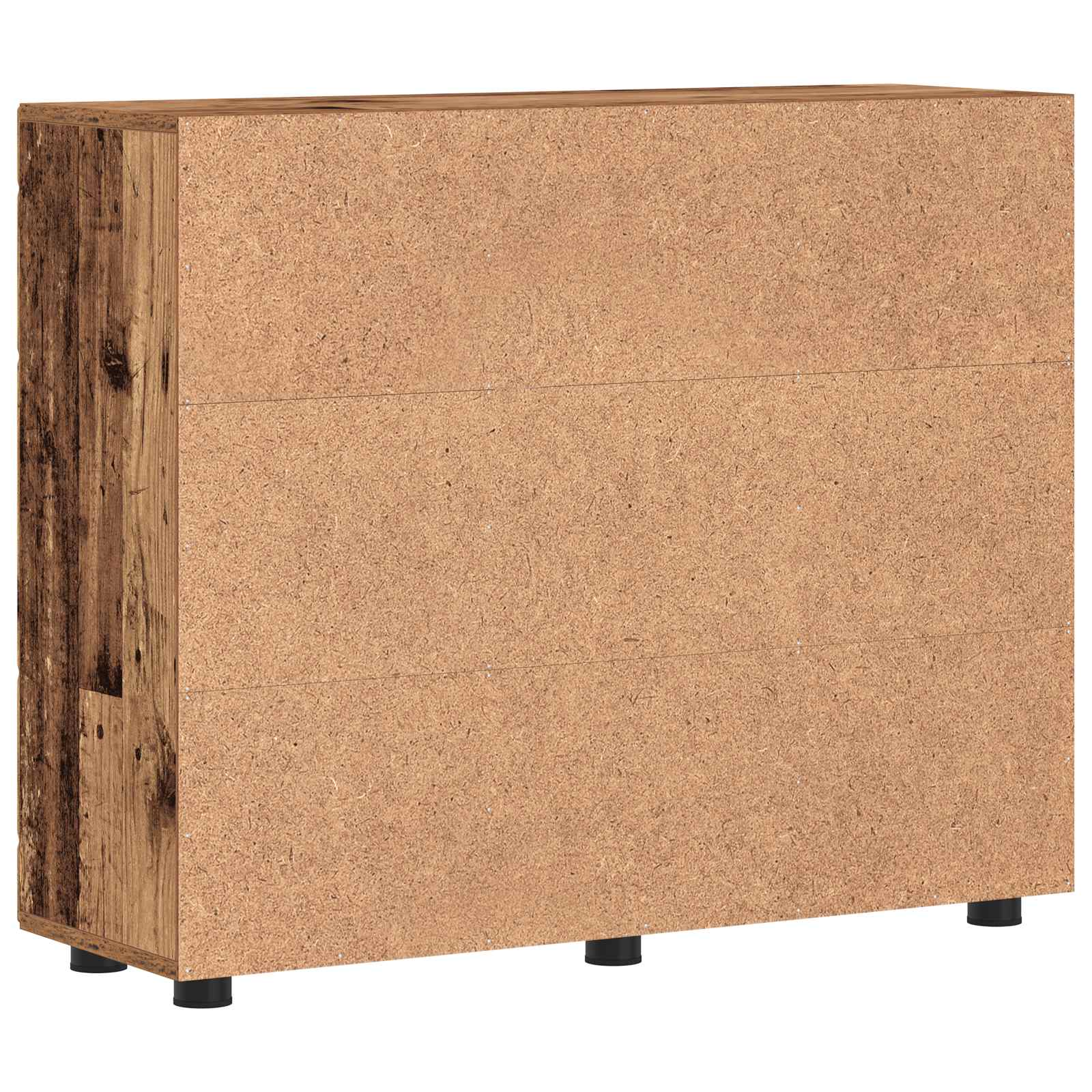 Highboard mit Regal FLORIN Weiß 60 x 35 x 182 cm Holzwerkstoff
