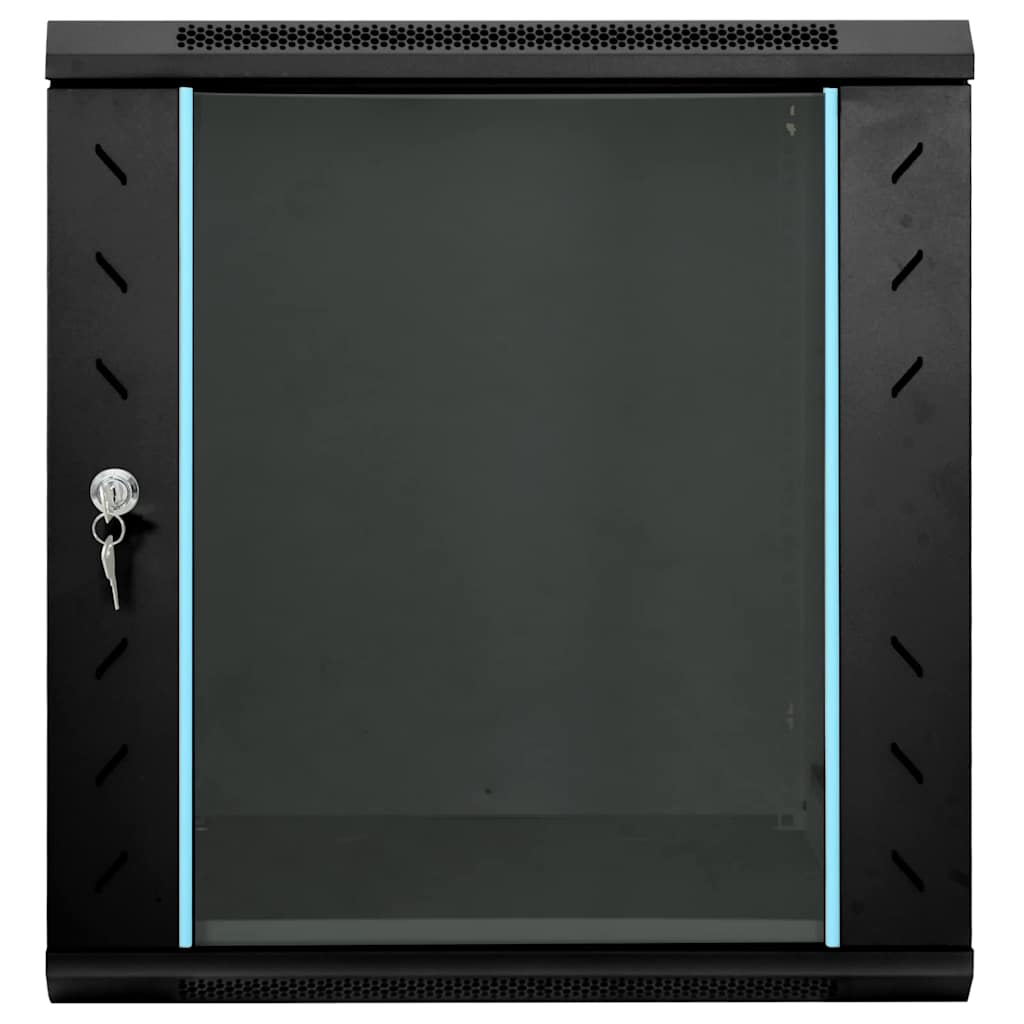 Netzwerkschrank mit Speicher Grau 60 x 45 x 28 cm Stahl