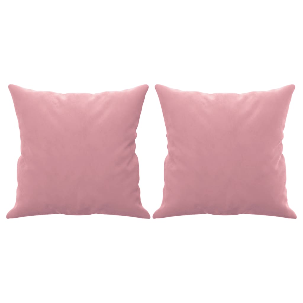 2-Sitzer-Sofa mit Zierkissen Dunkelgrün 120 cm Samt