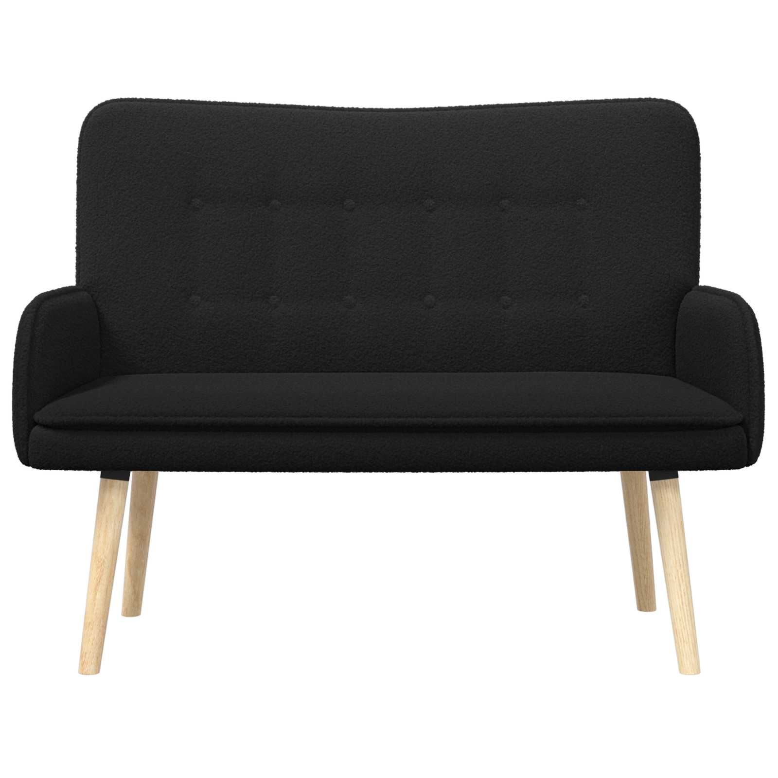 2-Sitzer Sofa Hellgrau 115 x 61 x 87 cm Bouclé