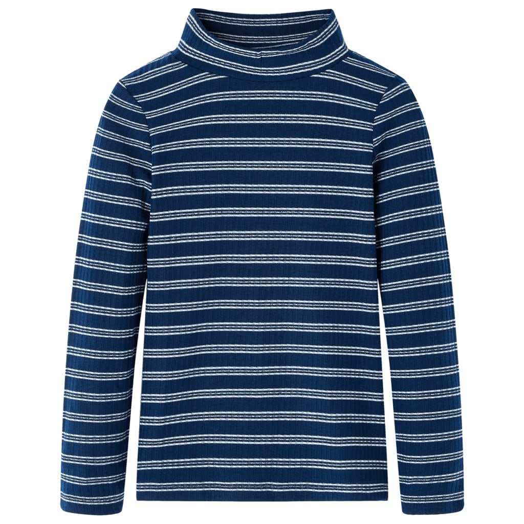 Kinder-Langarmshirt Marineblau 140