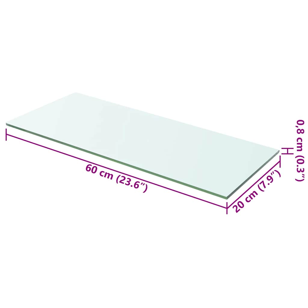 Regalboden Glas Transparent 20x12 cm