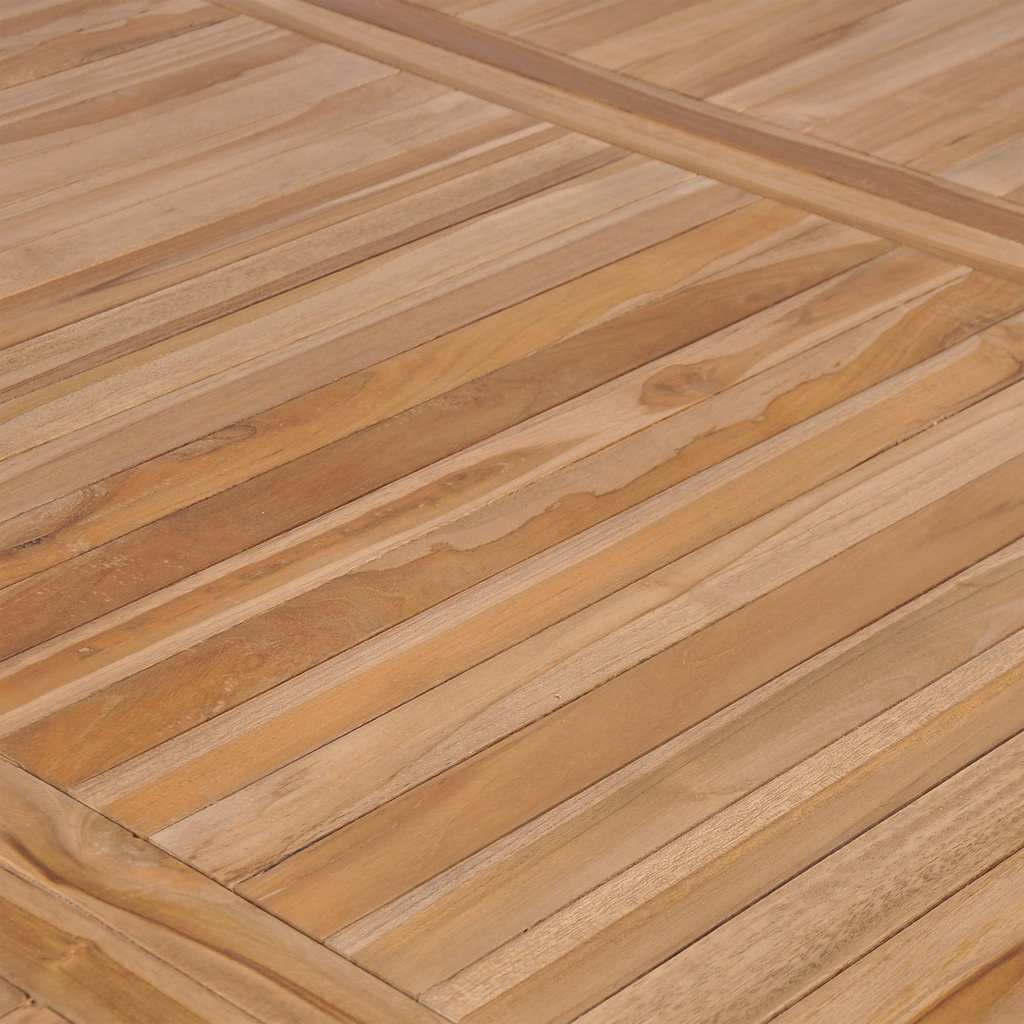 Garten-Esstisch 140x80x77 cm Massivholz Teak