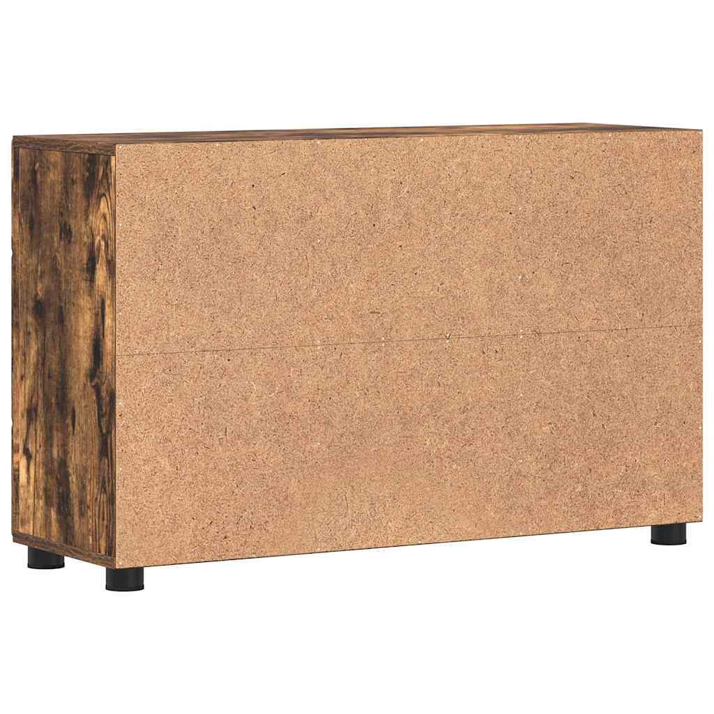 Highboard mit Regal FLORIN Weiß 60 x 35 x 182 cm Holzwerkstoff