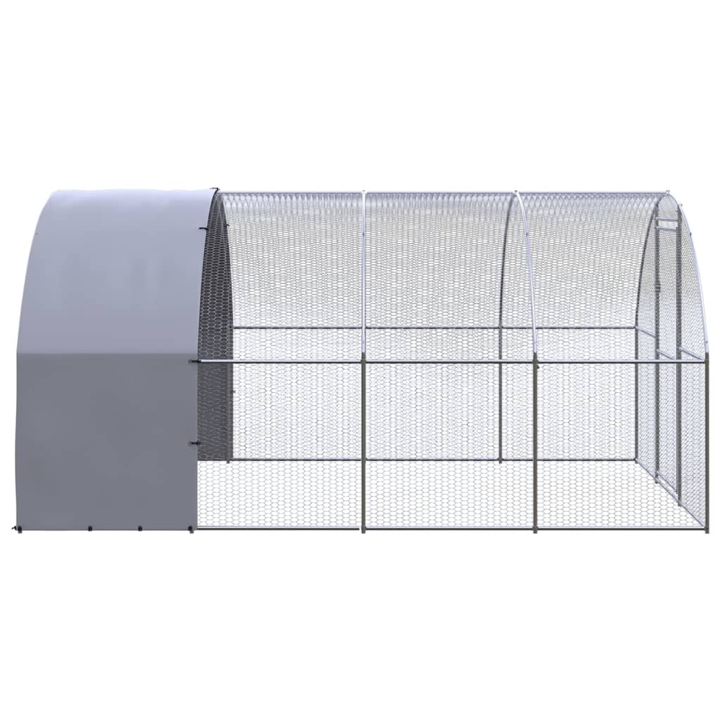 Outdoor-Hühnerstall 3x2x2 m Verzinkter Stahl