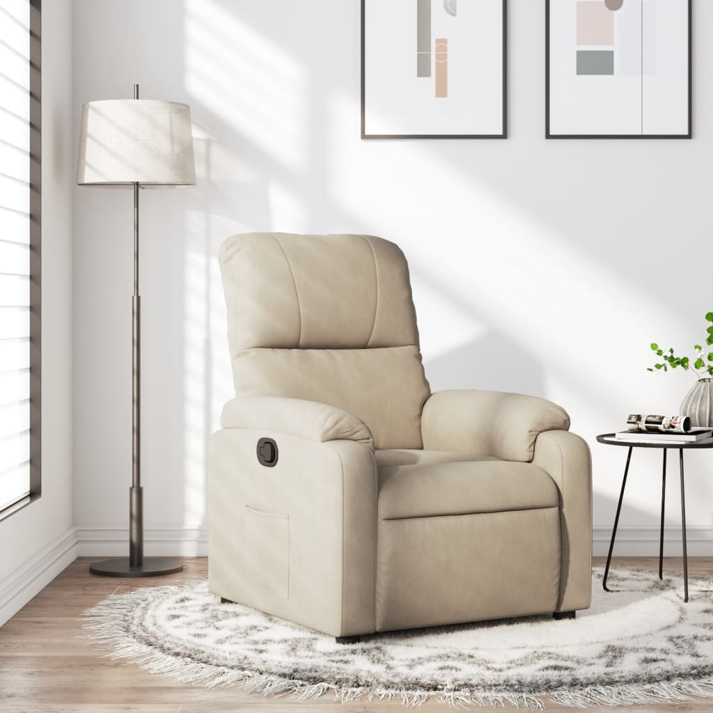 Relaxsessel Elektrisch Braun Mikrofasergewebe