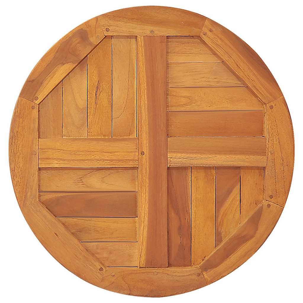Tischplatte Massivholz Teak Rund 2,5 cm 40 cm