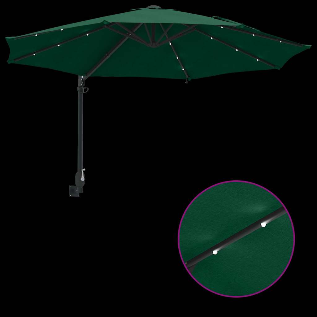 Garten-Sonnenschirm Sand 248 x 248 x 148 cm Polyester und Stahl