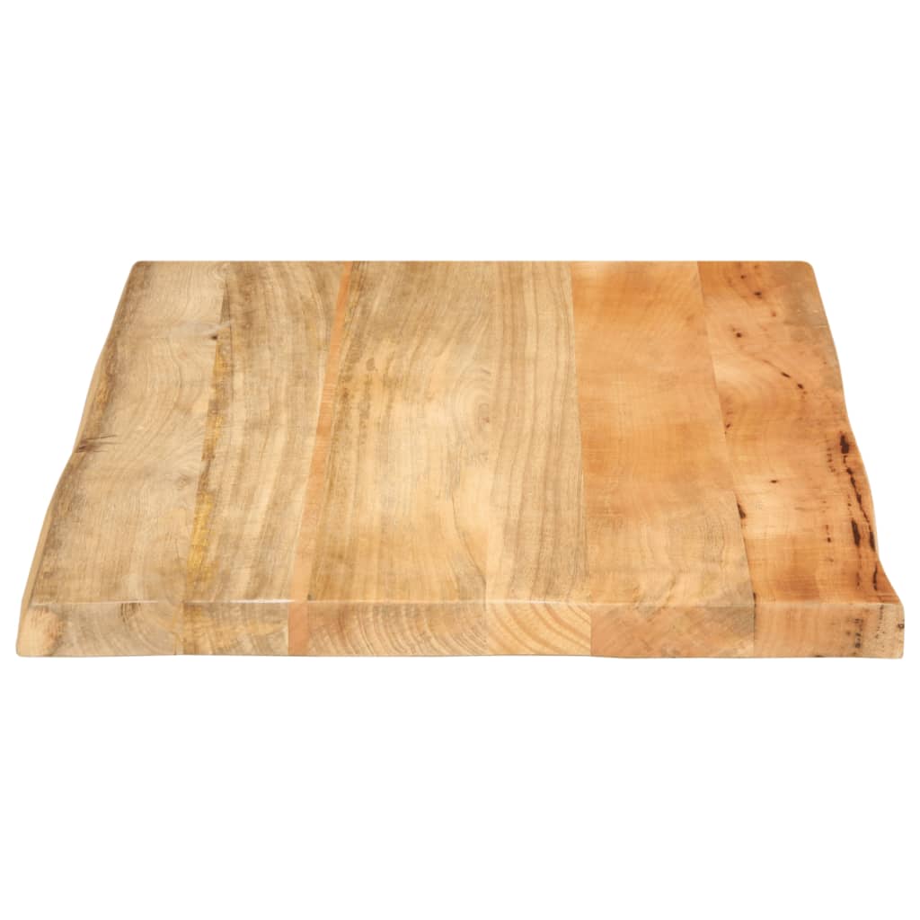 Tischplatte 40x40x2,5 cm Rechteckig Massivholz Akazie Baumkante