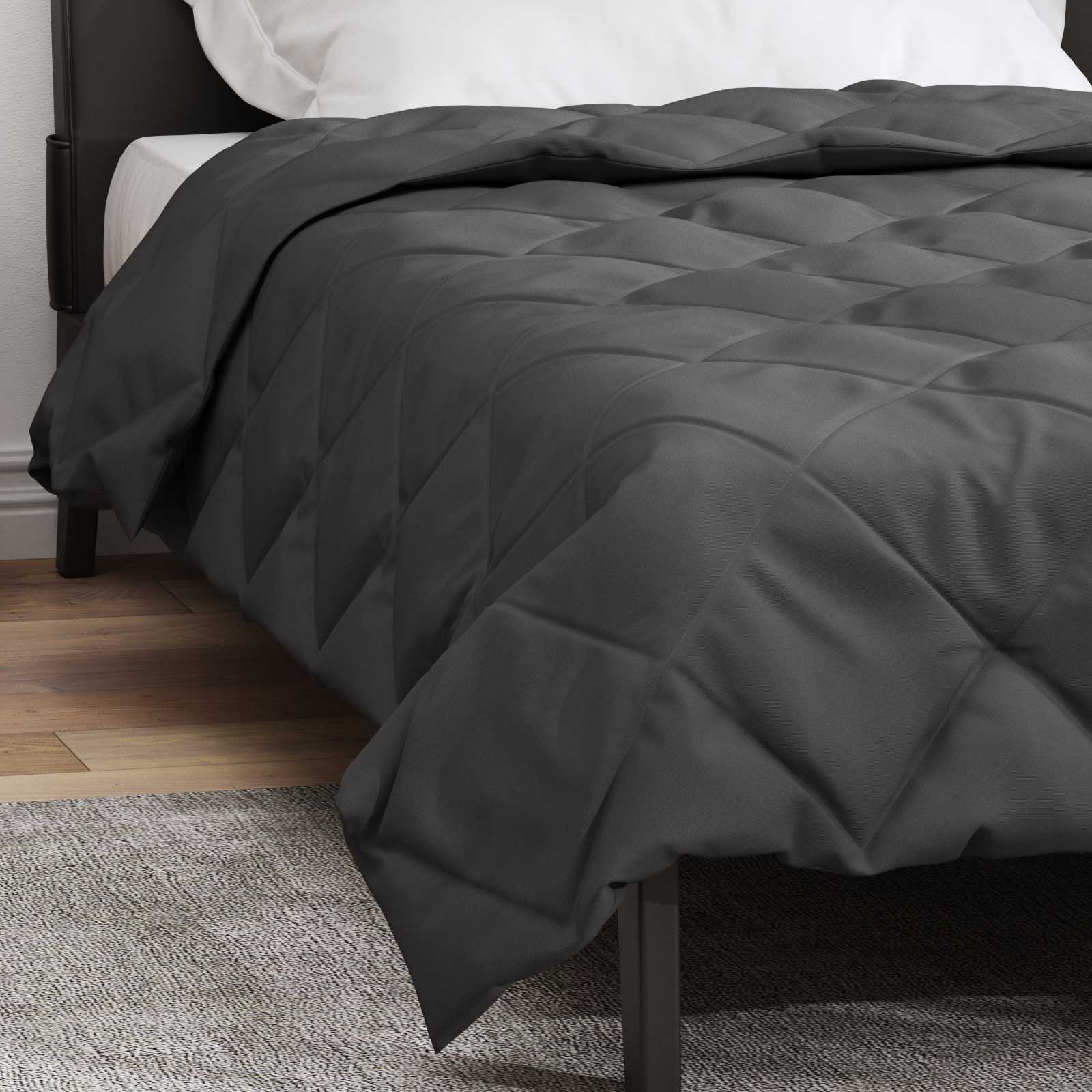 Sommerdecke Anthrazit 200 x 135 cm Mikrofaser