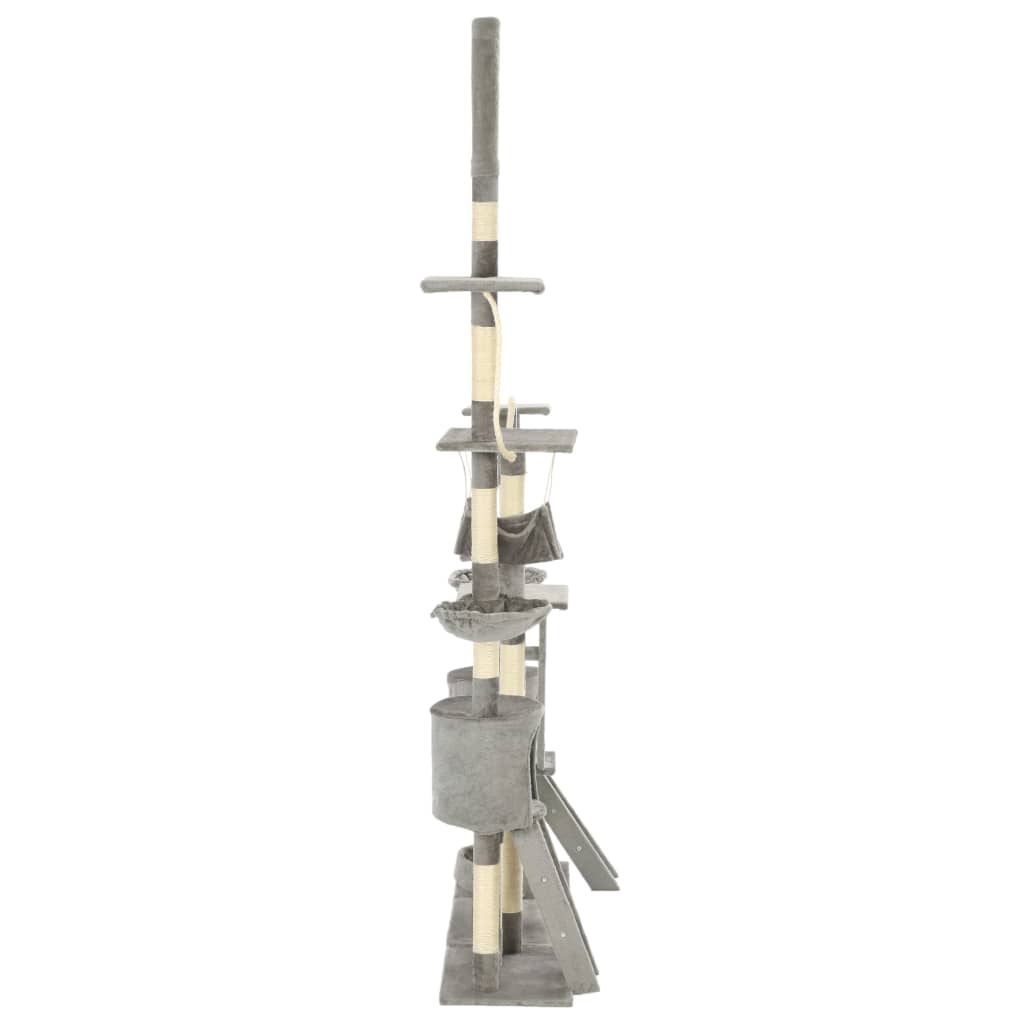 Katzen-Kratzbaum mit Sisal-Kratzsäulen 230 - 250 cm Beige