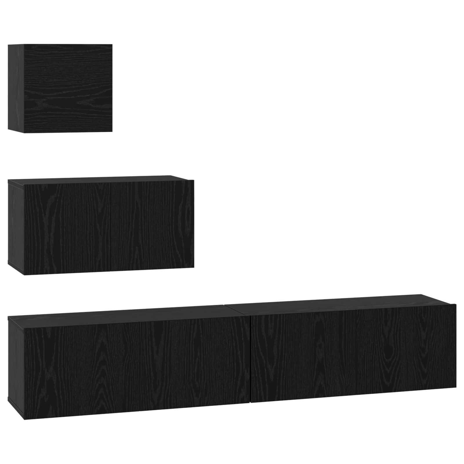 4-tlg. TV-Schrank-Set Sonoma-Eiche Holzwerkstoff