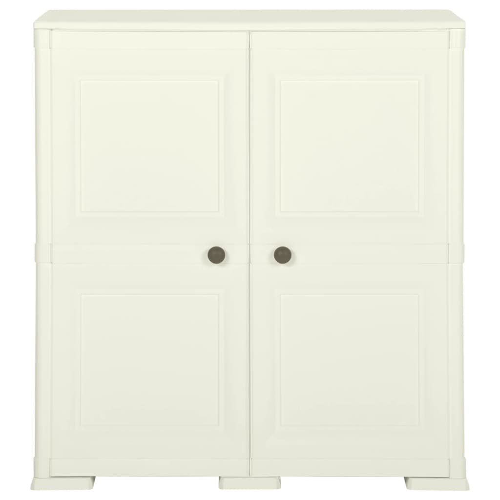 Kunststoffschrank 79x43x125 cm Holzdesign Vanilleeis