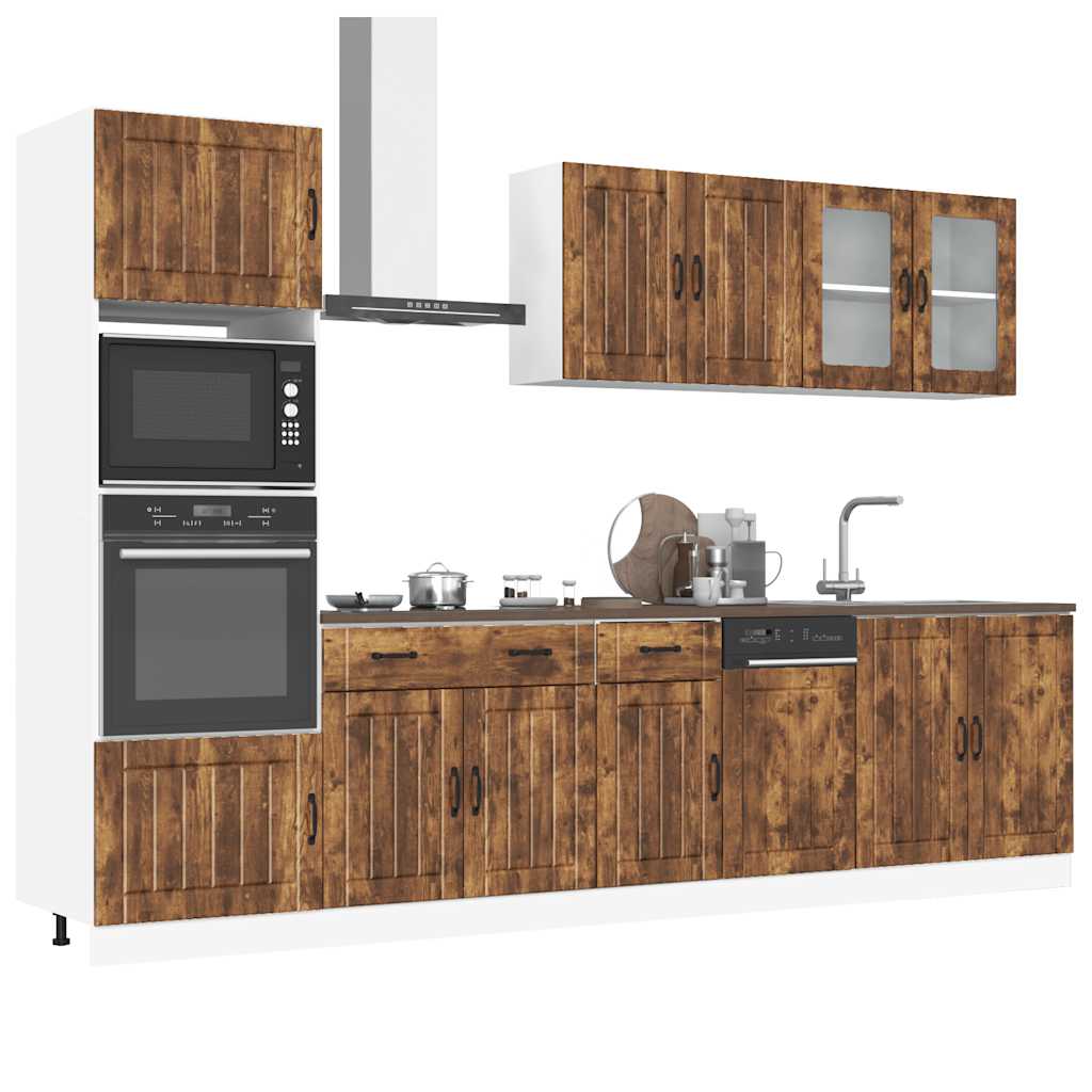 7-tlg. Küchenschrank-Set Kalmar Weiß Holzwerkstoff