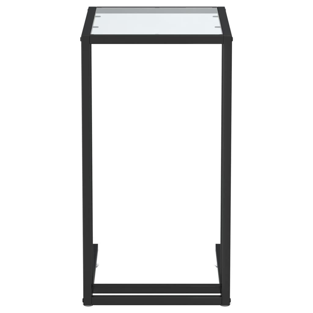 Computer-Beistelltisch Schwarz 50x35x65 cm Hartglas