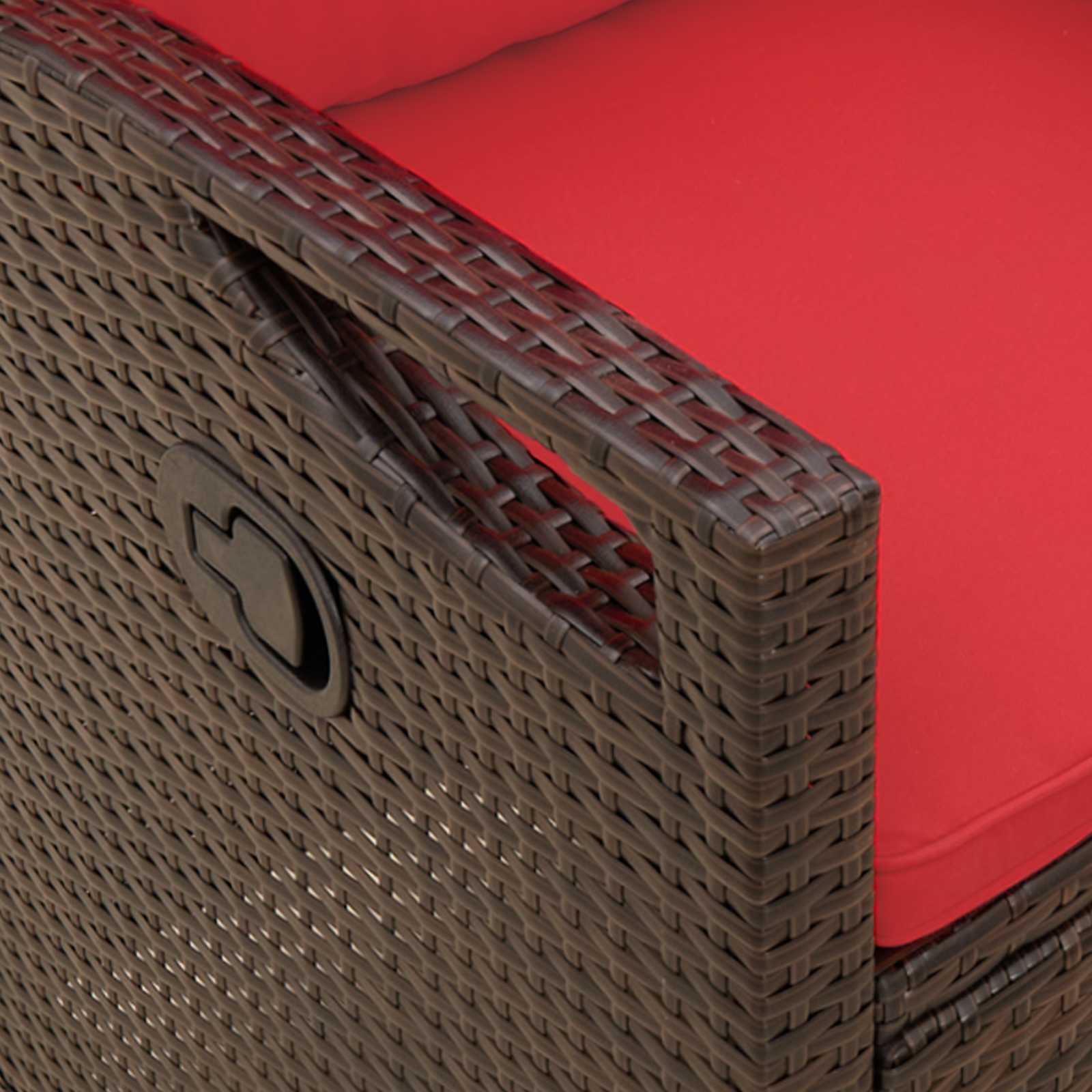 Gartenbank Schwarz 105 x 60 x 112 cm Stahl und Polyester