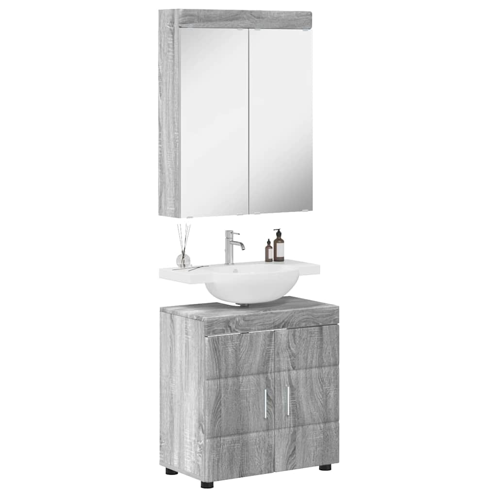 Badezimmermöbel-Set TULUM 2 pcs Weiß 60 x 34 x 63 cm